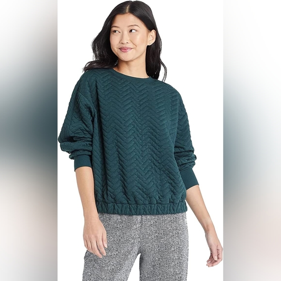 Quilted puff sleeve top XXL - Picture 1 of 5